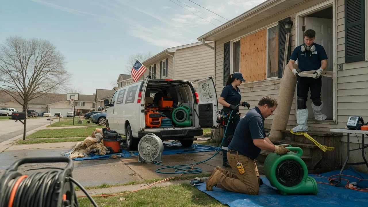 Water Damage Restoration in Crescent City, IL near me